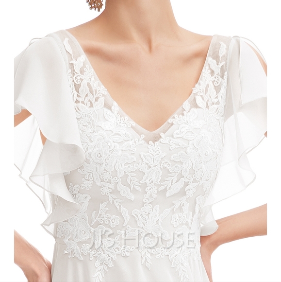 Jjs House Bridesmaid Gown Ivory Size 16W - Picture 2 of 6